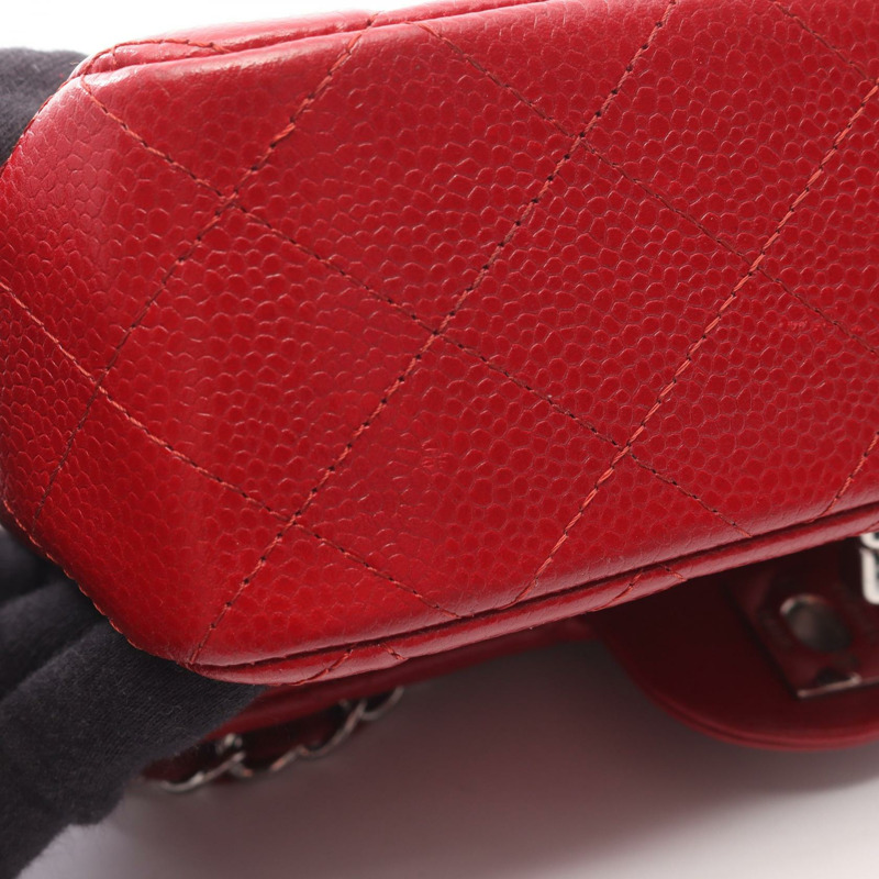 香奈兒 (CHANEL) 迷你絎縫 20 鏈條斜背包 A69900 紅色皮革 SHW-8