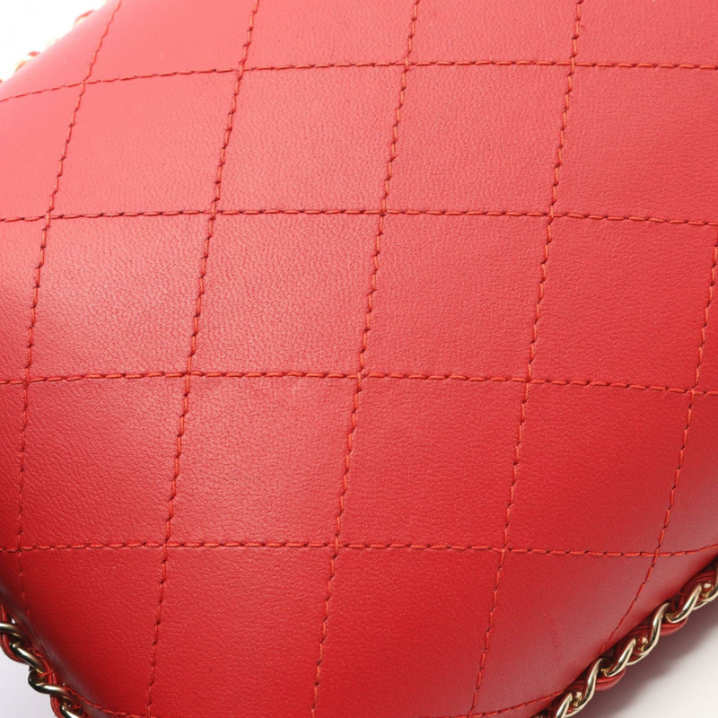 香奈兒 (CHANEL) 絎縫鏈條手機包單肩斜背包 A94471 羊皮 GHW-9