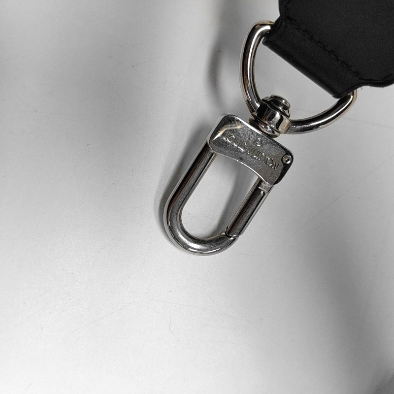 LOUIS VUITTON KITAN棕色塗層帆布老花單肩包手提包斜挎包銀色五金可拆卸肩帶-14