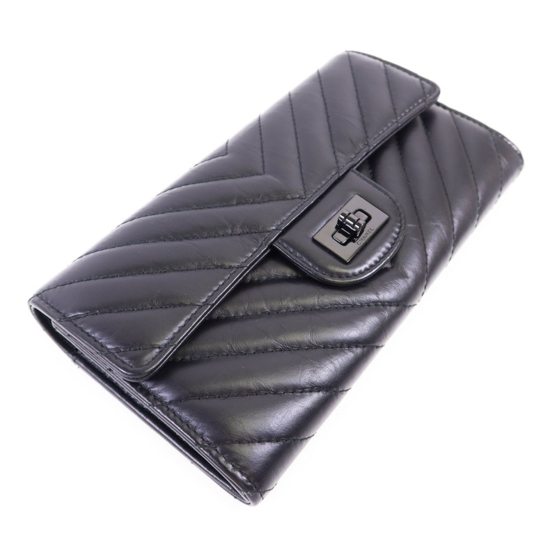 CHANEL 牛皮皮革2.55 Bifold Wallet長錢包-2