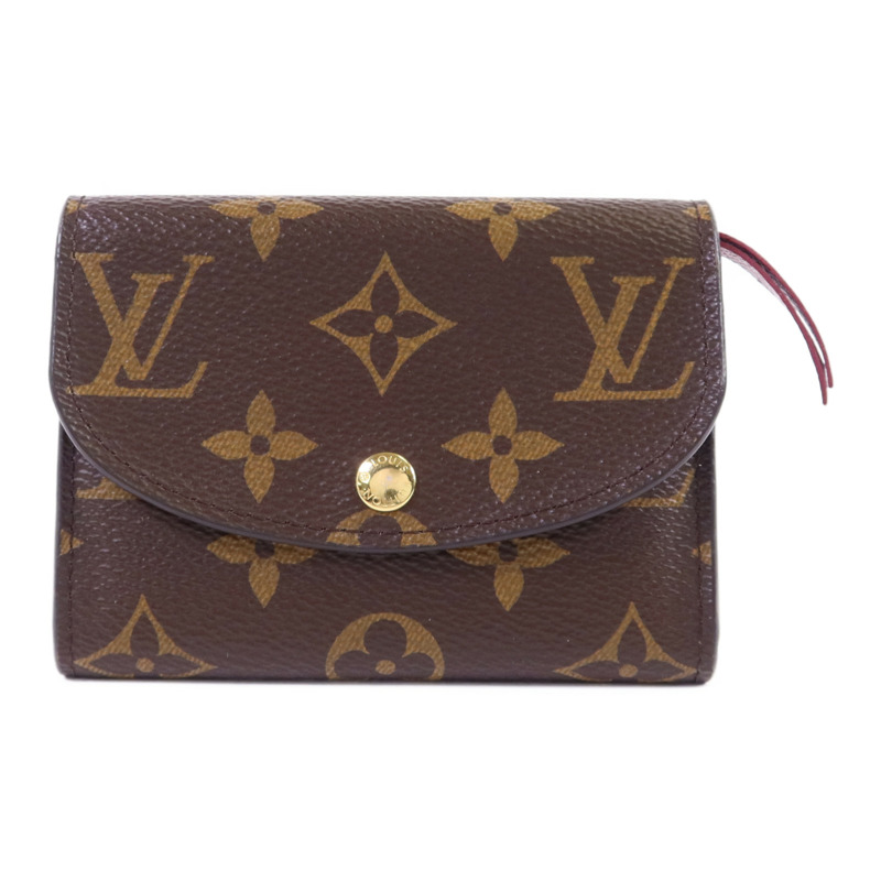 LOUIS VUITTON Monogram Rosalie金扣零錢包-0