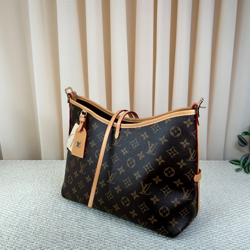 ZZZ LV路易威登carryall  棕色經典老花 容量大 日常通勤、出門都很實用 百搭不挑衣服 有子包-9