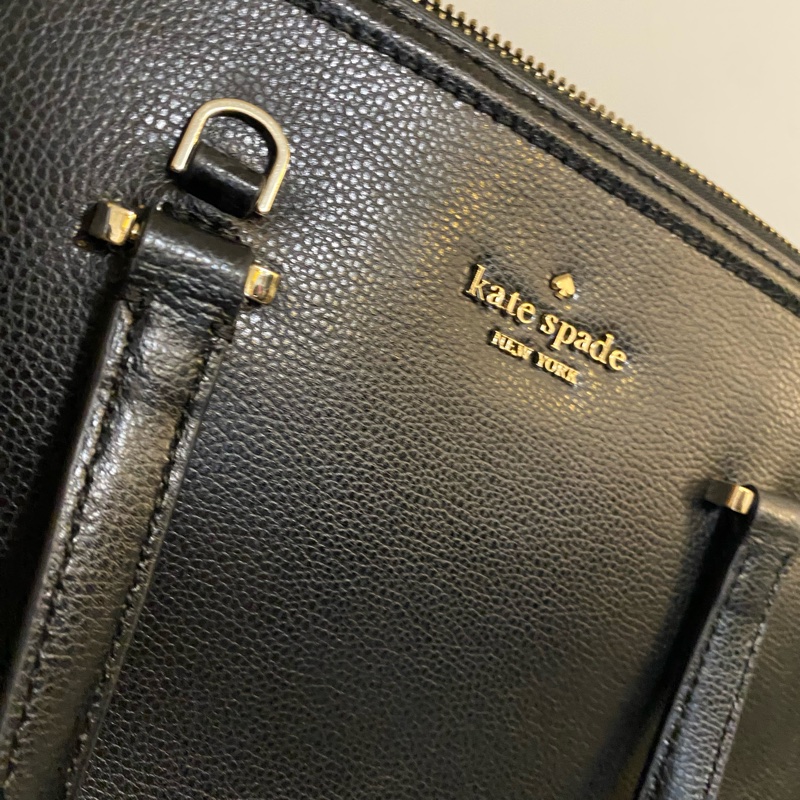 kate spade new york 貝殼包 肩背 手提 斜背 黑 簡約 極簡 俐落設計-7