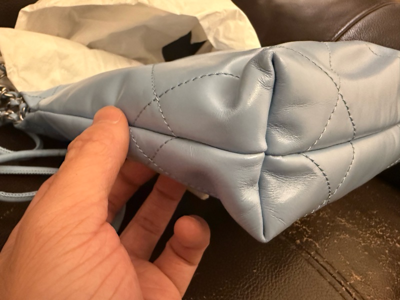 Chanel 香奈兒 Chanel Mini 22 Baby Blue 天藍配銀鏈-8