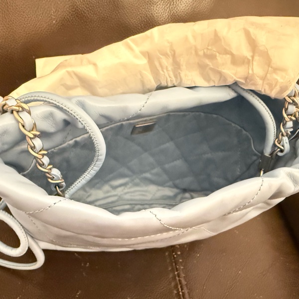 Chanel 香奈兒 Chanel Mini 22 Baby Blue 天藍配銀鏈-14