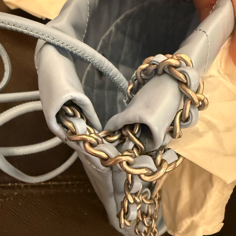 Chanel 香奈兒 Chanel Mini 22 Baby Blue 天藍配銀鏈-17