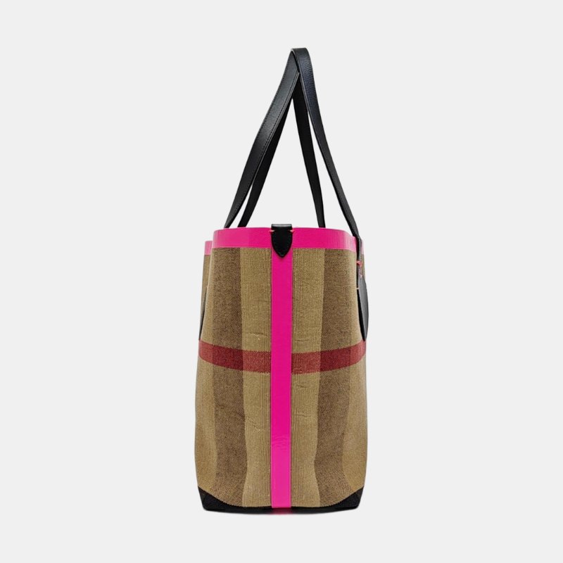 BURBERRY The Giant棕色帆布單肩包手提包-3