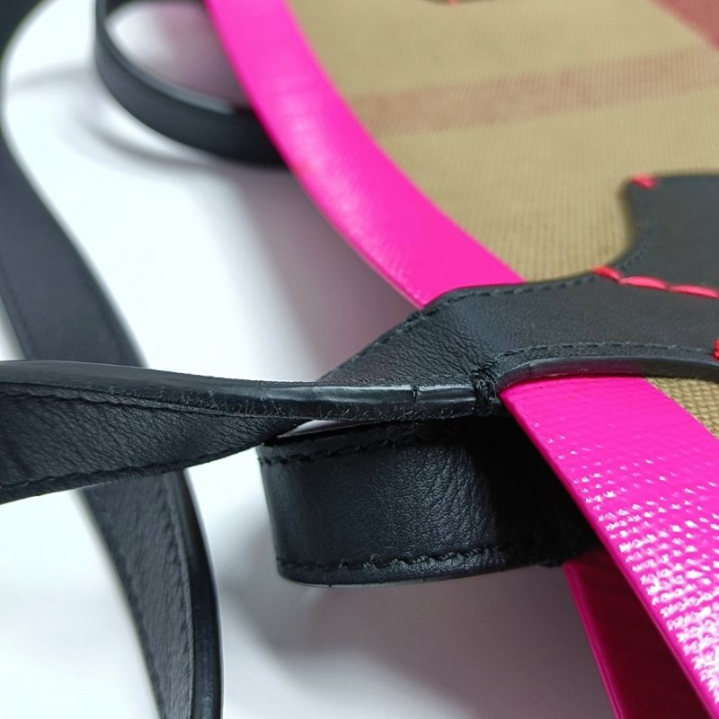 BURBERRY The Giant棕色帆布單肩包手提包-12