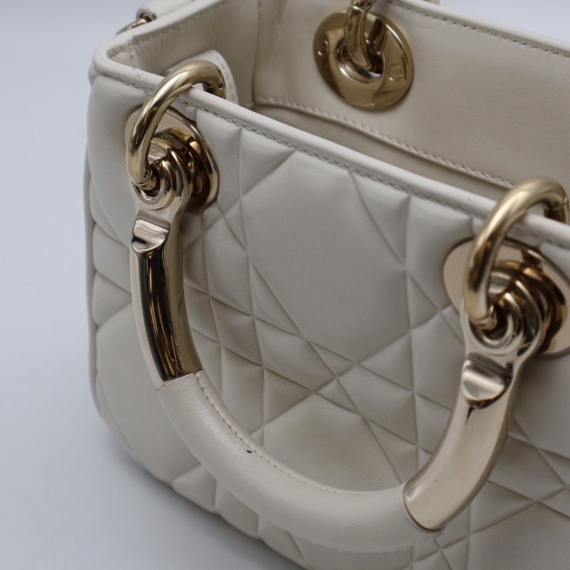 DIOR Lady dior 95.22 Bag - 白金-4
