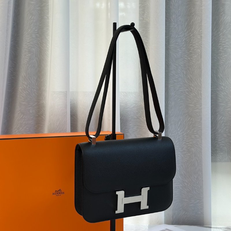 HERMES Constance 24 - 黑銀 K-2