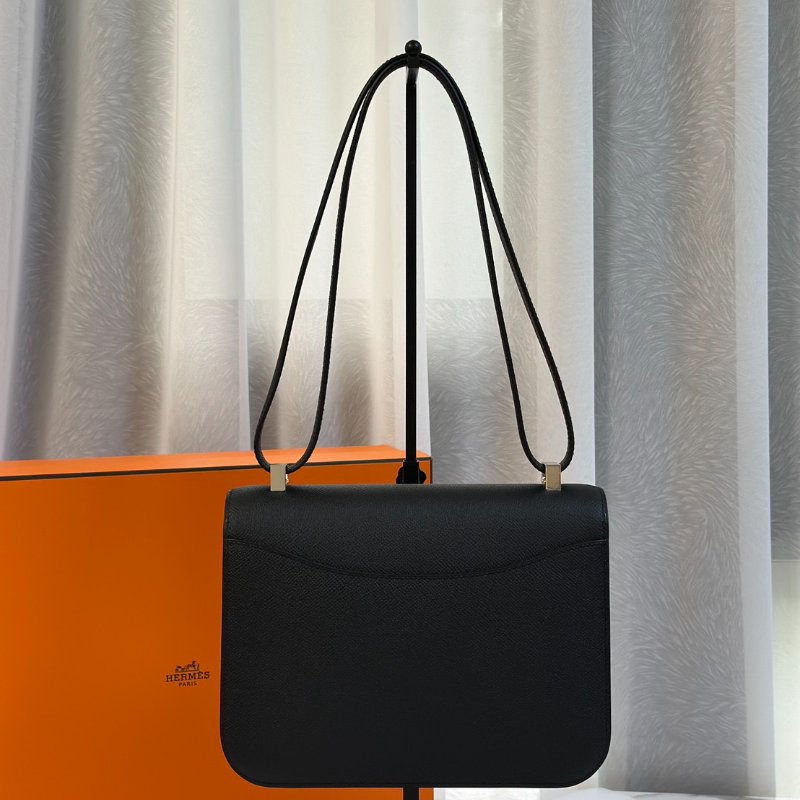HERMES Constance 24 - 黑銀 K-4