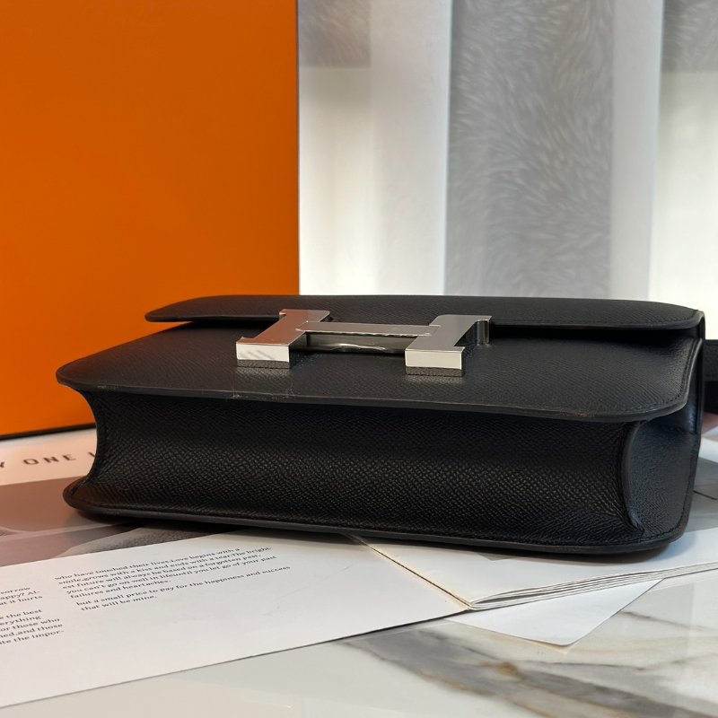 HERMES Constance 24 - 黑銀 K-5