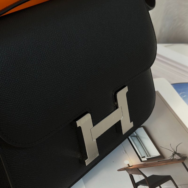 HERMES Constance 24 - 黑銀 K-7