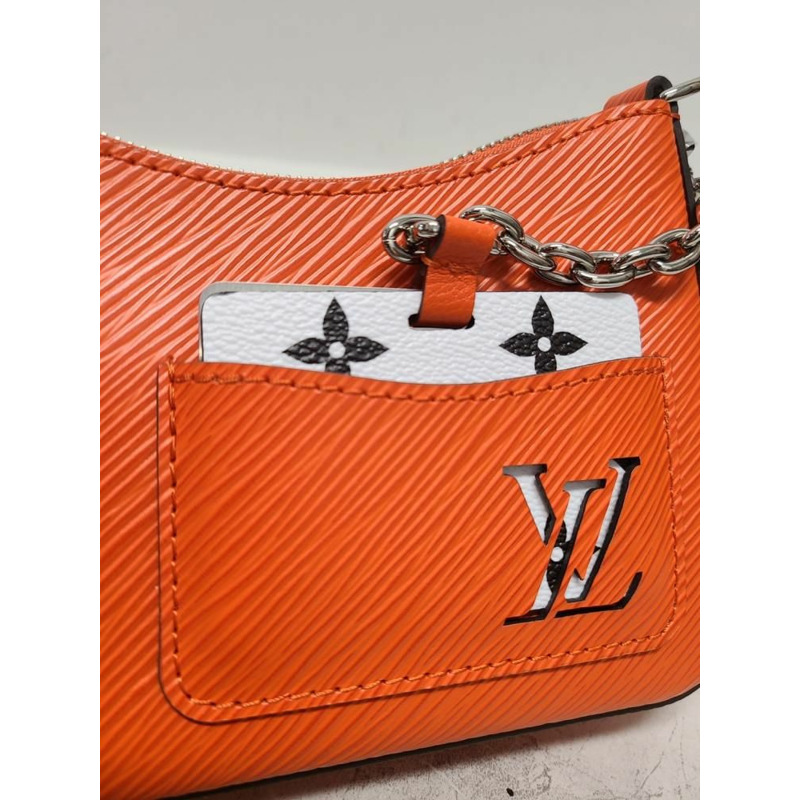 【包稅】LOUIS VUITTON Marellini 橘色 Minnesota 肩斜背包-3