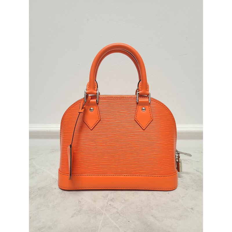 【包稅】LOUIS VUITTON Epi 皮革橙色 Minnesota Alma BB 手提包-0