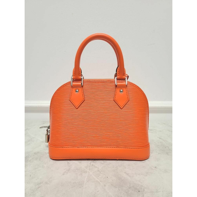 【包稅】LOUIS VUITTON Epi 皮革橙色 Minnesota Alma BB 手提包-5