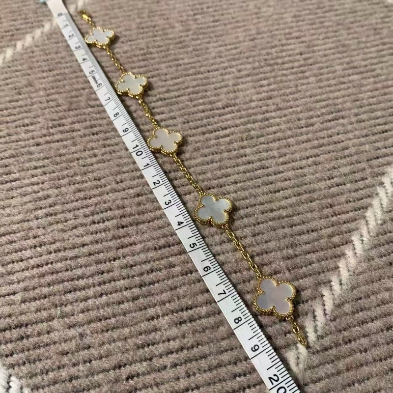 Vca 梵克雅寶Vintage Alhambra五花白貝母手鍊 ，2023購入-4