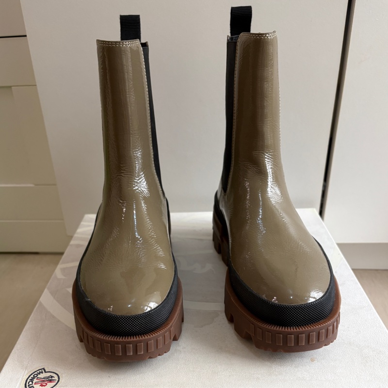 Moncler Coralyne 漆皮厚底靴-1