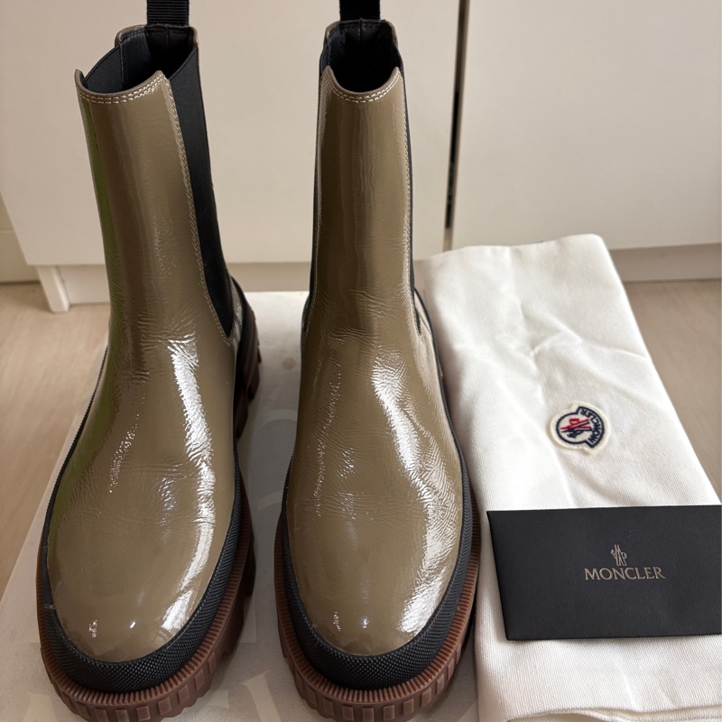 Moncler Coralyne 漆皮厚底靴-5