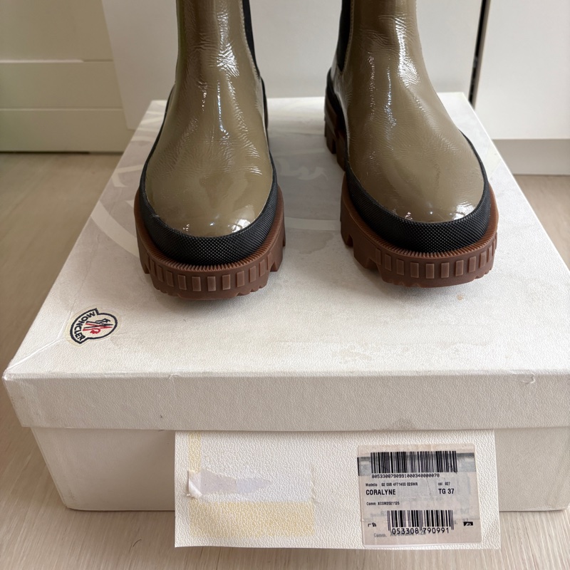 Moncler Coralyne 漆皮厚底靴-8