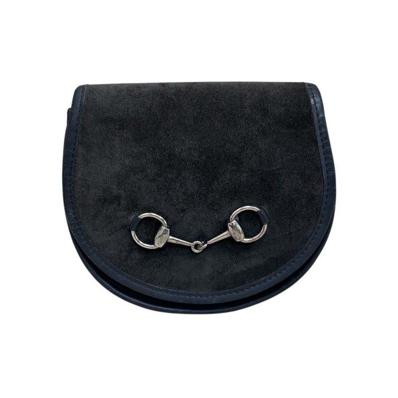 Gucci麂皮馬銜扣腰包 中古 vintage-6