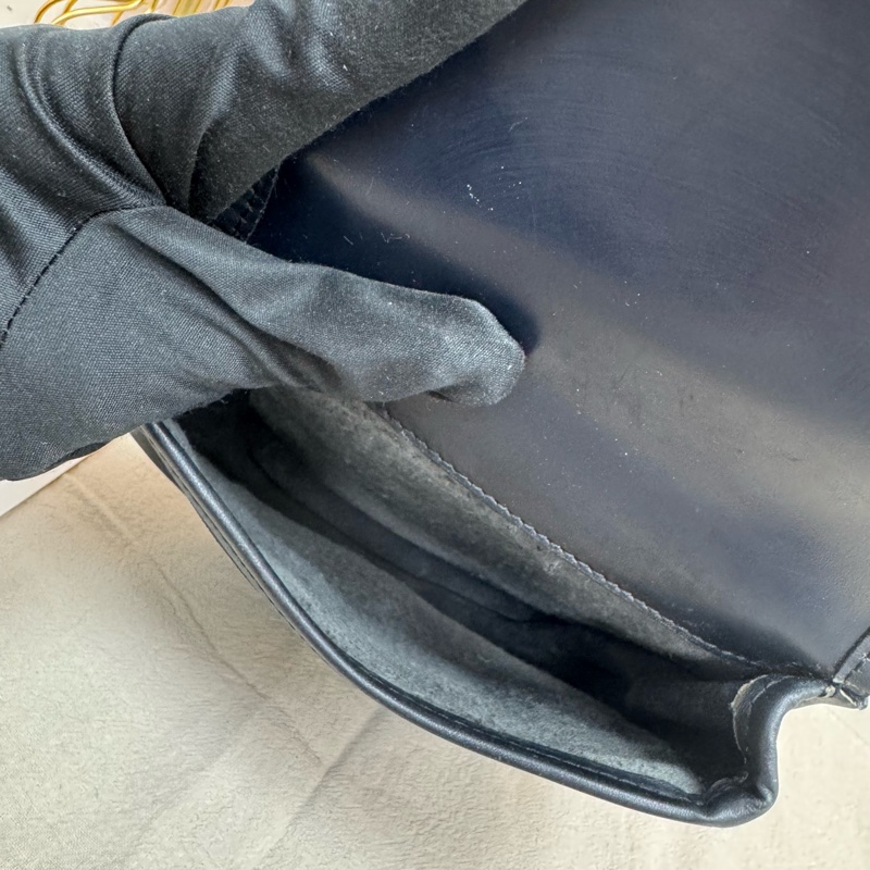 Gucci麂皮馬銜扣腰包 中古 vintage-18