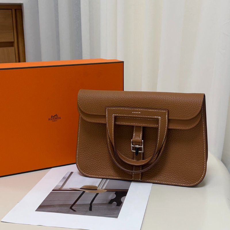 HERMES Halzan 25 - 金棕銀 K-2