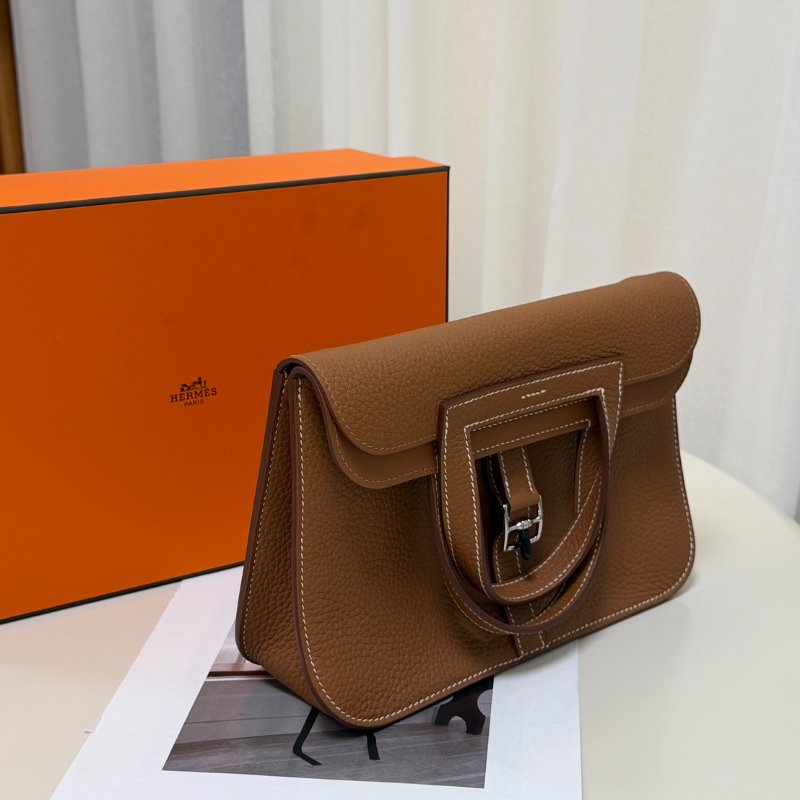 HERMES Halzan 25 - 金棕銀 K-3