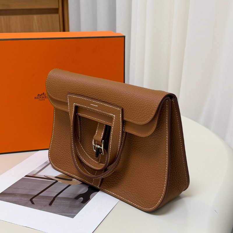 HERMES Halzan 25 - 金棕銀 K-4