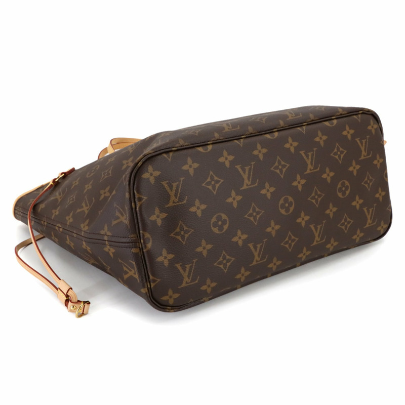 路易威登 Monogram Neverfull MM 手提包，棕色/櫻桃紅，M46987，RFID-3