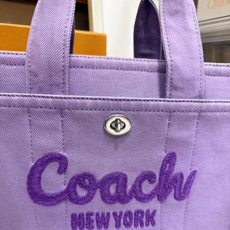 狀態美🏅COACH牛仔 斜背包 托特 薰衣草紫 💜紫色控不能錯過的美包-2