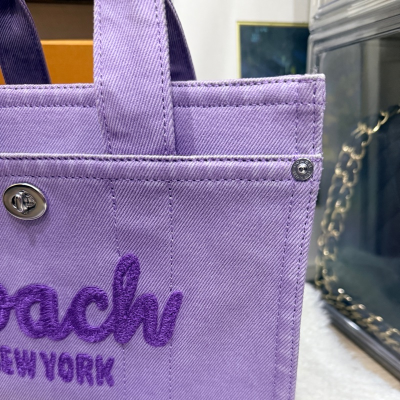 狀態美🏅COACH牛仔 斜背包 托特 薰衣草紫 💜紫色控不能錯過的美包-3