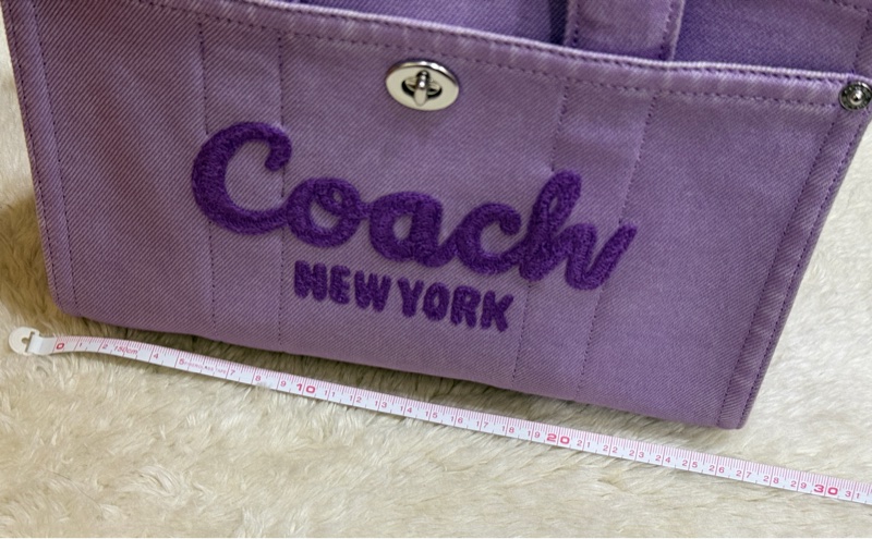 狀態美🏅COACH牛仔 斜背包 托特 薰衣草紫 💜紫色控不能錯過的美包-15