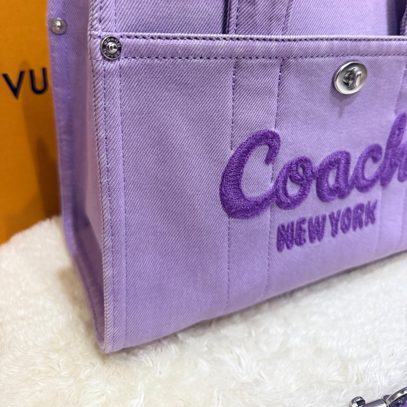 狀態美🏅COACH牛仔 斜背包 托特 薰衣草紫 💜紫色控不能錯過的美包-39