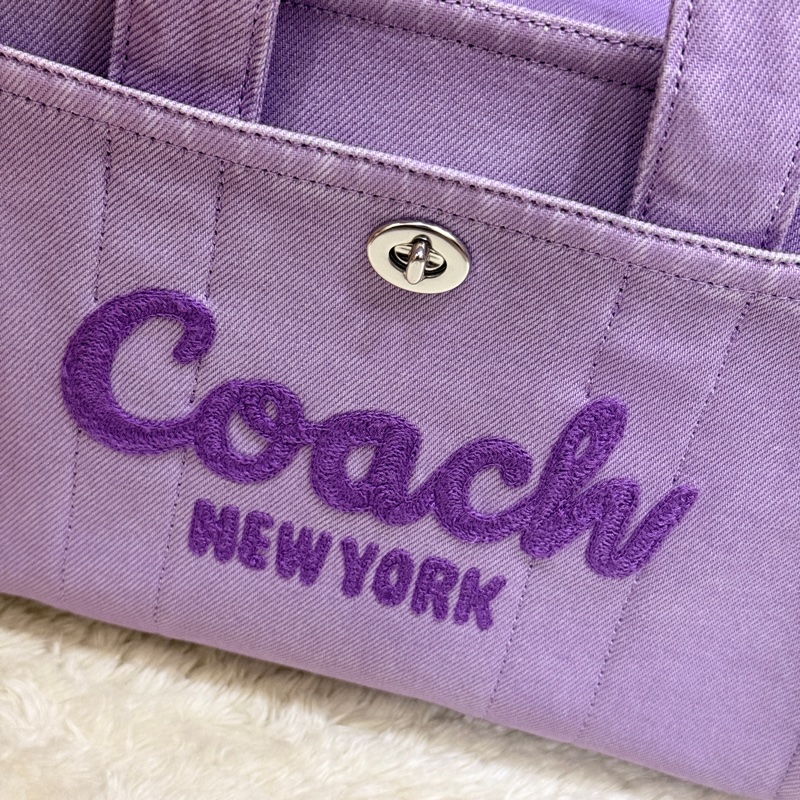 狀態美🏅COACH牛仔 斜背包 托特 薰衣草紫 💜紫色控不能錯過的美包-51