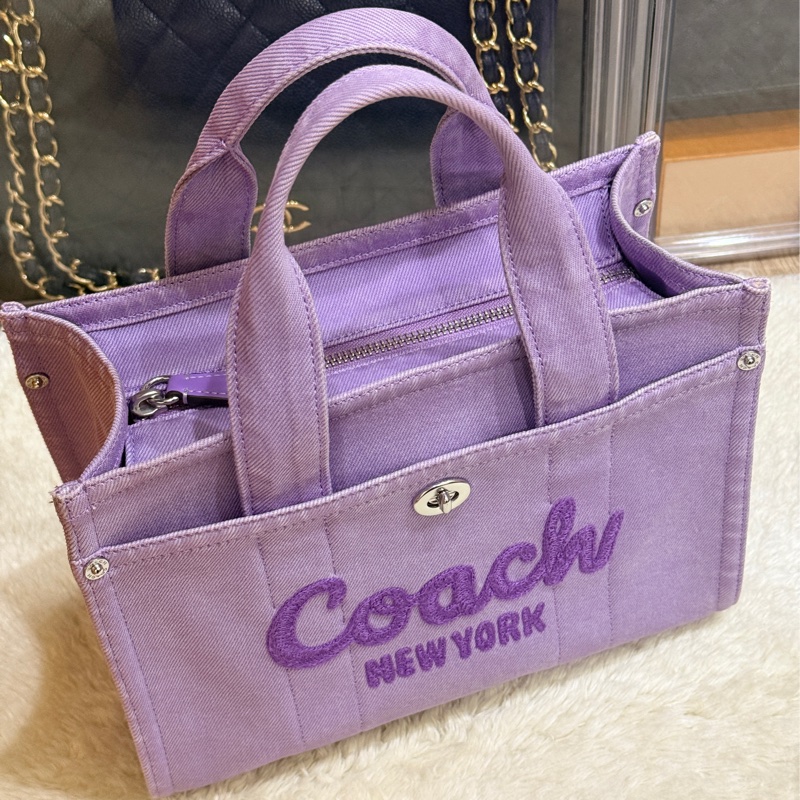 狀態美🏅COACH牛仔 斜背包 托特 薰衣草紫 💜紫色控不能錯過的美包-52