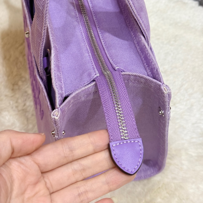 狀態美🏅COACH牛仔 斜背包 托特 薰衣草紫 💜紫色控不能錯過的美包-53