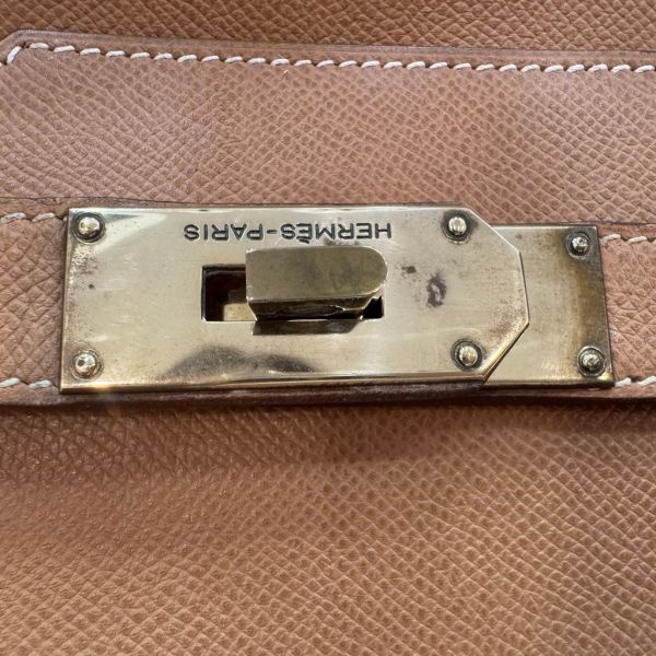 Hermès Haut à Courroies 45 奶茶色手袋-5