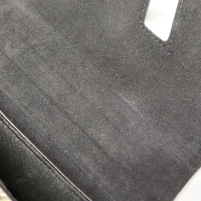 LOUIS VUITTON TWIST中號棕色塗層帆布老花水波紋單肩包斜挎包金色五金可拆卸肩帶-10