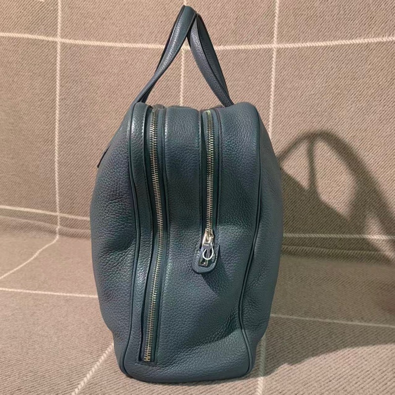 二手Hermes愛馬仕Victoria維多利亞手提單肩包，尺寸42灰色，方框Q刻-2