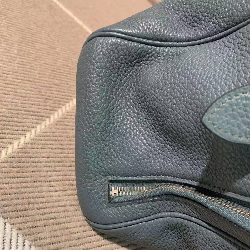 二手Hermes愛馬仕Victoria維多利亞手提單肩包，尺寸42灰色，方框Q刻-8