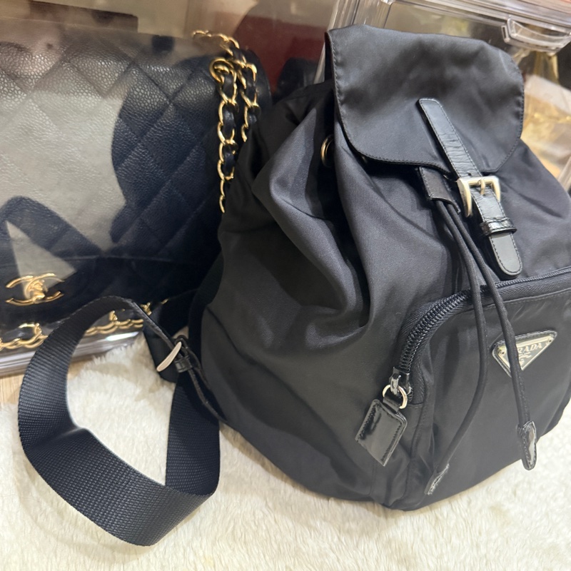 88新✨磁扣款🎖️出名好用的Prada經典 耐磨 超好裝 降落傘布 後背包  就是主打一個好看又好用🤷-7
