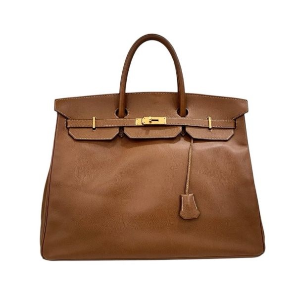 Hermès Birkin 鉑金包 40 金棕金釦 Epsom-2