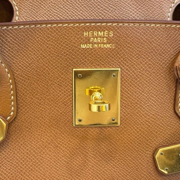 Hermès Birkin 鉑金包 40 金棕金釦 Epsom-4