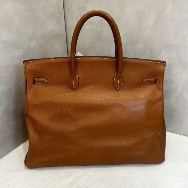 Hermès Birkin 鉑金包 40 金棕金釦 Epsom-7