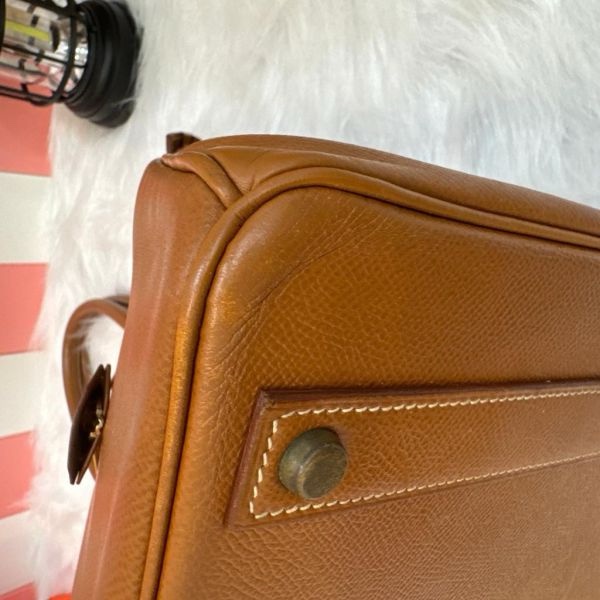 Hermès Birkin 鉑金包 40 金棕金釦 Epsom-15