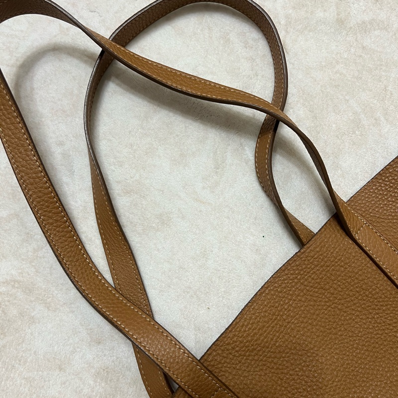 Prada 咖啡色托特包 鹿皮（少見的皮革款）-14