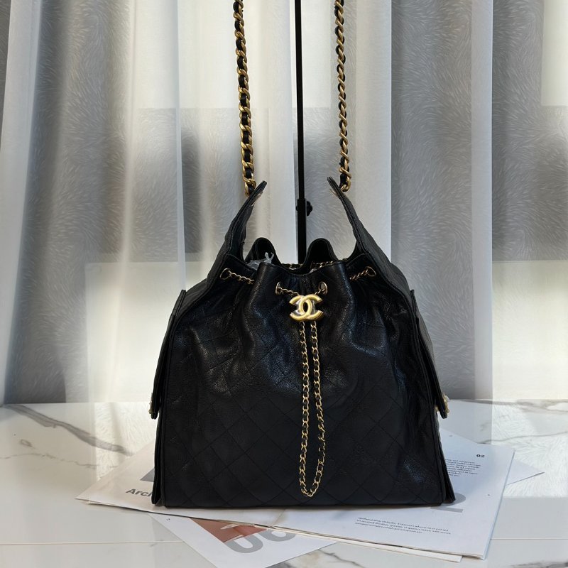 CHANEL 25 Hobo bag - 中號黑金-0
