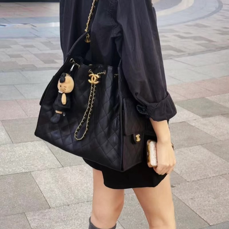 CHANEL 25 Hobo bag - 中號黑金-1