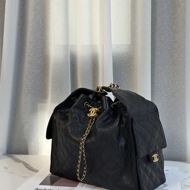 CHANEL 25 Hobo bag - 中號黑金-3